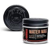 GIBS Showman Water Wax for Men, Medium Hold and High Shine Water-Based Hair Pomade for Wet Look and Classic Vintage Styles, Made in USA, 4 Ounce