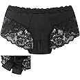 Women's Crotchless Briefs Invisible Seamless Hipster Underpants Bikini Panties