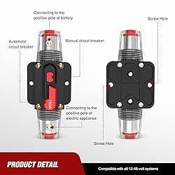 Nilight 150A Inline Circuit Breaker Resettable