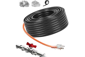 LantingMing Roof & Gutter Snow De-Icing Heating Cable Self-Regulating-Plug-in Ready Heat Cable 140 feet 5 Watts Per Foot (140FT)