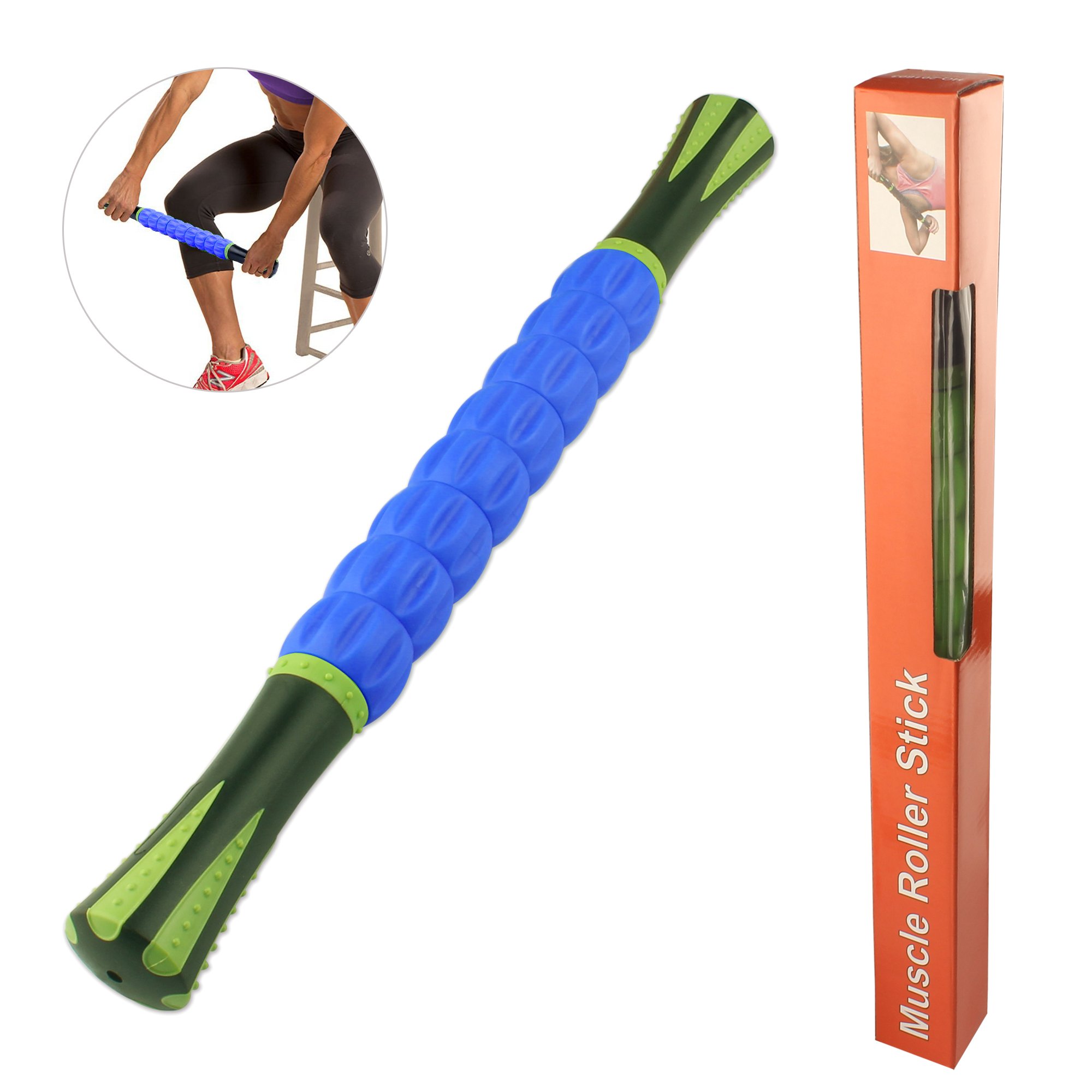 Yoport Muscle Roller Stick, MASSAGE STICK for Athletes Recovery and Massage