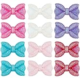 PH PandaHall 6 Colors Bow Resin Cabochons 12pcs Rhinestone Bow Cabochon Bowknot Embellishments Flatback Resin Charms Glitter AB Color Beads for Hair Clips Scrapbooking Jewelry Making Photo DIY Crafts