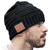 Bluetooth Beanie Hat,Unique Christmas Tech Gifts for Boyfriend Husband Him Men Women Teen Boys Girls Teenage Coworker Stocking Stuffers Secret Santa Best Friend Birthday Gifts
