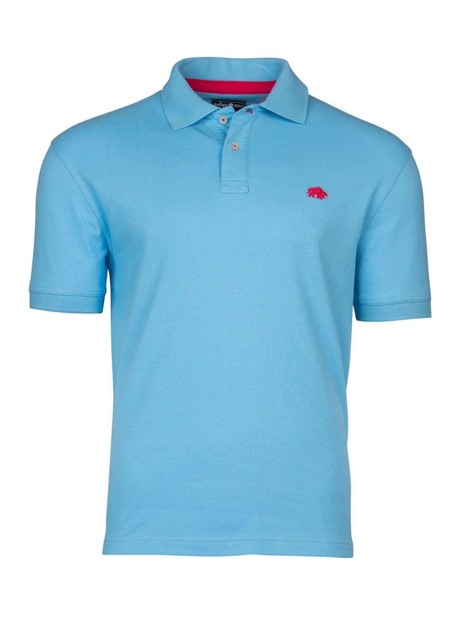 Raging Bull Mens Classic Organic Short-Sleeved Polo Shirt Sky Blue 3XL