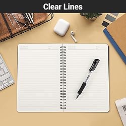 EUSOAR College Ruled Spiral Notebook, A5 12 packs