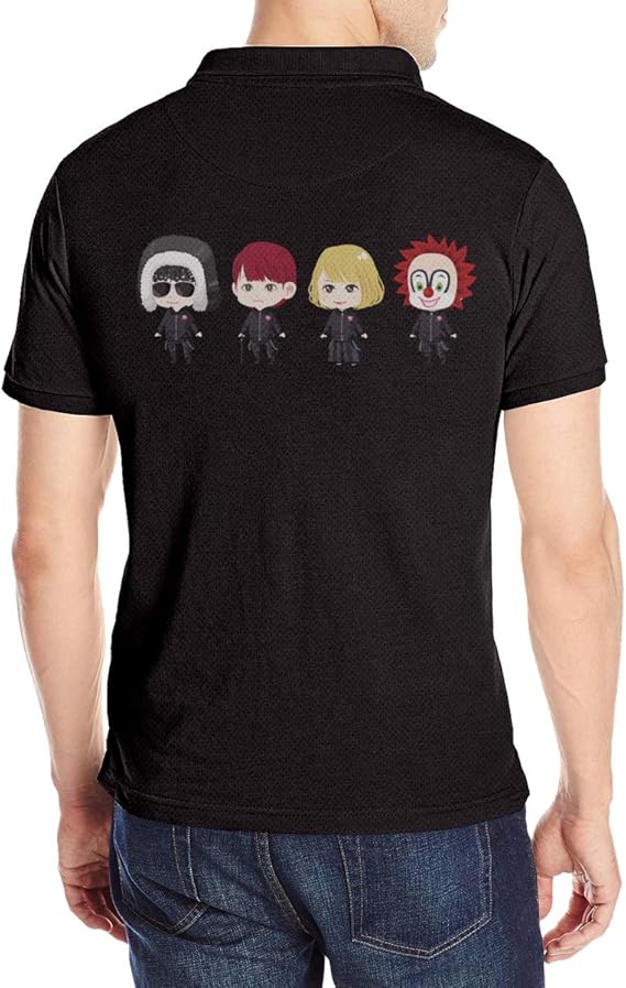 Amazon Co Jp Tonickzilla Sekai No Owari セカオワ Tシャツ Polo シャツ ポロ メンズ ユニーク コットン 後ろプリントティーシャツ Vネック ショートスリーブ 夏 ビジネス 流行 吸汗速乾 通学 通勤 男性 着痩せ 服 ファッション小物