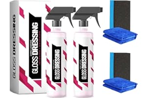 SEAPLENN 2PCS Gloss Dressing - Plastic, Gloss Dressing for Detailing, Legendary Gloss Dressing, Trim & Tire Dressing - Restore Faded Plastics, Plastic Restorer for Cars Ceramic Plastic Coating, Buff for Shine
