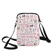 KEYCHIN Axolotl Crossbody Bag Axolotl Amphibian Lover Gifts Axolotls Of The World Shoulder Bag Salamander Merchandise