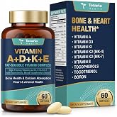 Totaria Vitamins A-D-K-E Softgels Supplement, 5000 IU VIT D3 with Vitamins A, E (Tocopherols &amp; Tocotrienols), K (K1 + K2) - Full Spectrum Vitamin E for Heart, Bone Health and Immune Support