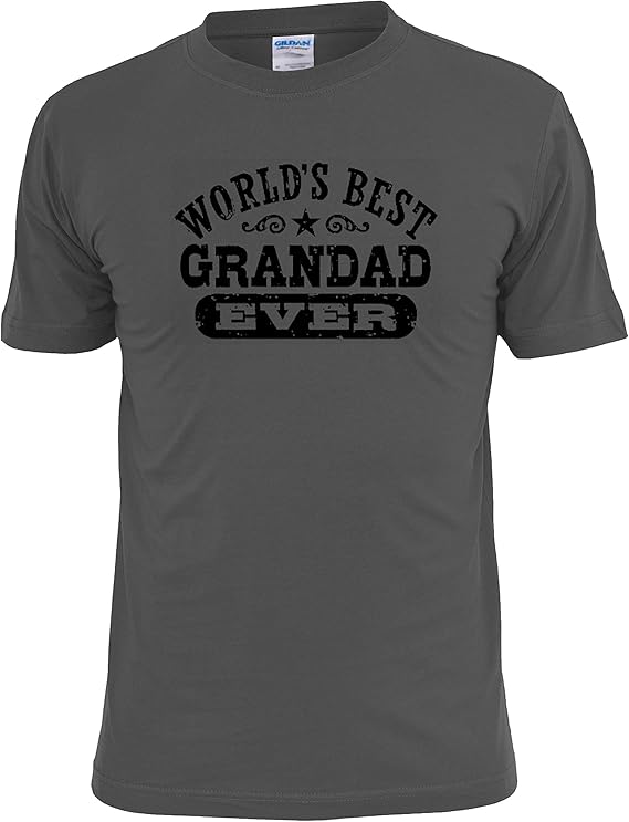 Unique Tees Mens Worlds Best Grandad Ever T Shirt Amazon.co.uk Clothing