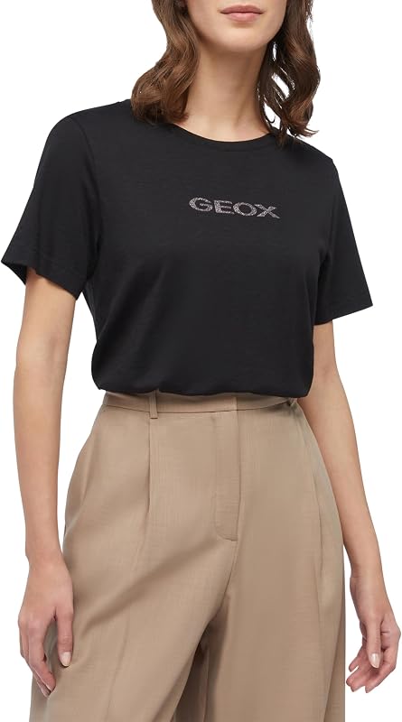 Women's W Logo T-Shirt, Black, M