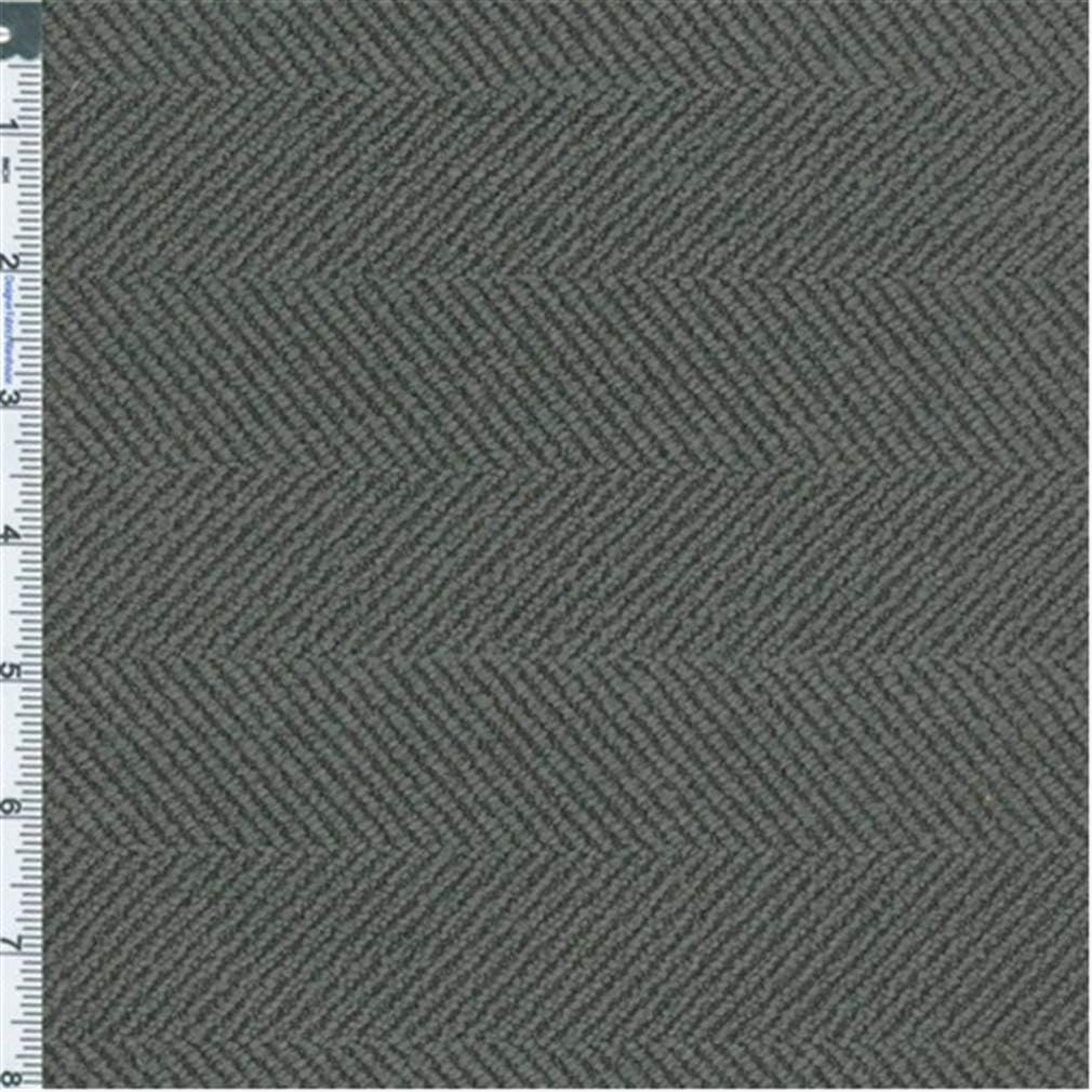 Veedaf Carbon Black Herringbone Home Decorating Fabric, Fabric by The Yard