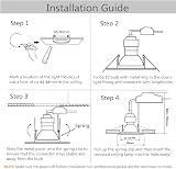 HiBay 10x Black GU10 LED Downlight Tilt Ceiling Lights 240V Non Bulbs Included view 7
