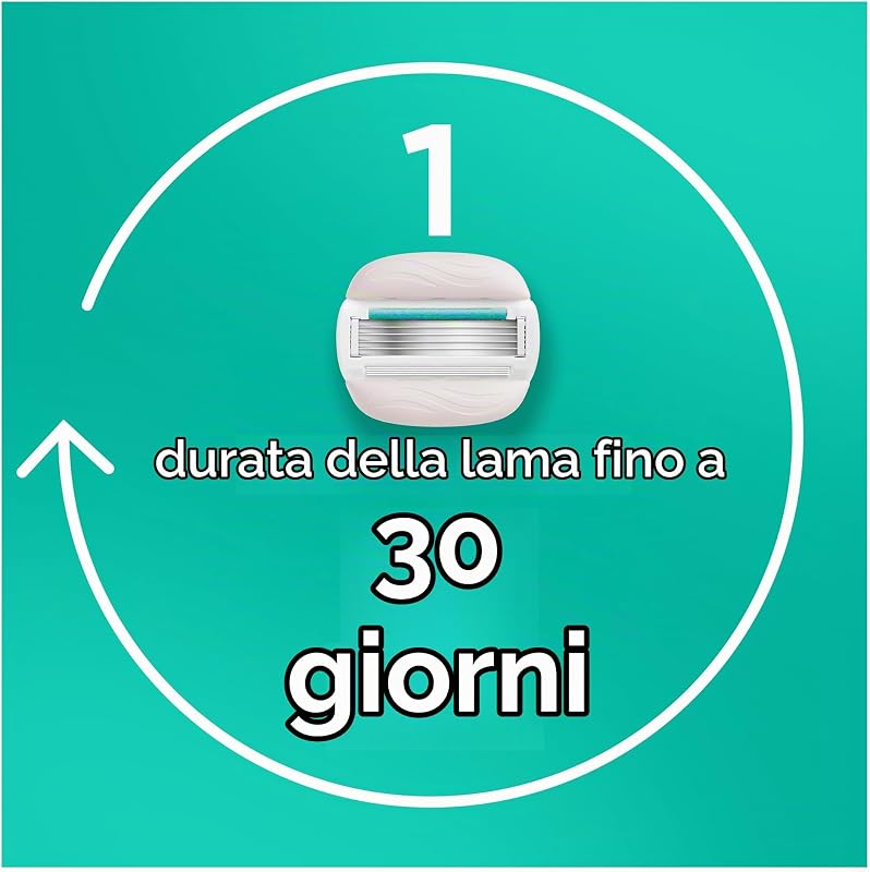 Rasoio Donna Comfortglide Sensitive per Rasoio a 5 Lame, 1 Manico + 6 Lamette Donna