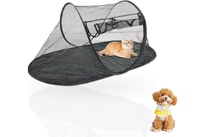 Gugxiom Outdoor Cat Tent Pop Up, Breathable Foldable Outdoor Cat Enclosure, Portable Outside Pet Playhouse for Camping, Yard,