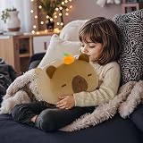 Mewaii 8 Inch Cute Capybara Plush Pillow Kawaii Squishy Toy view 4