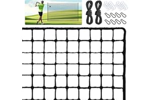 PARPEAK Golf Nets Practice，Sports Nets for Backyard Driving Real Golf Balls10ft to 60ft, Ball Stop Netting for Garage Swing Training, Indoor Outdoor Nylon Heavy Duty Soccer, Basketball, Pickleball Accessories