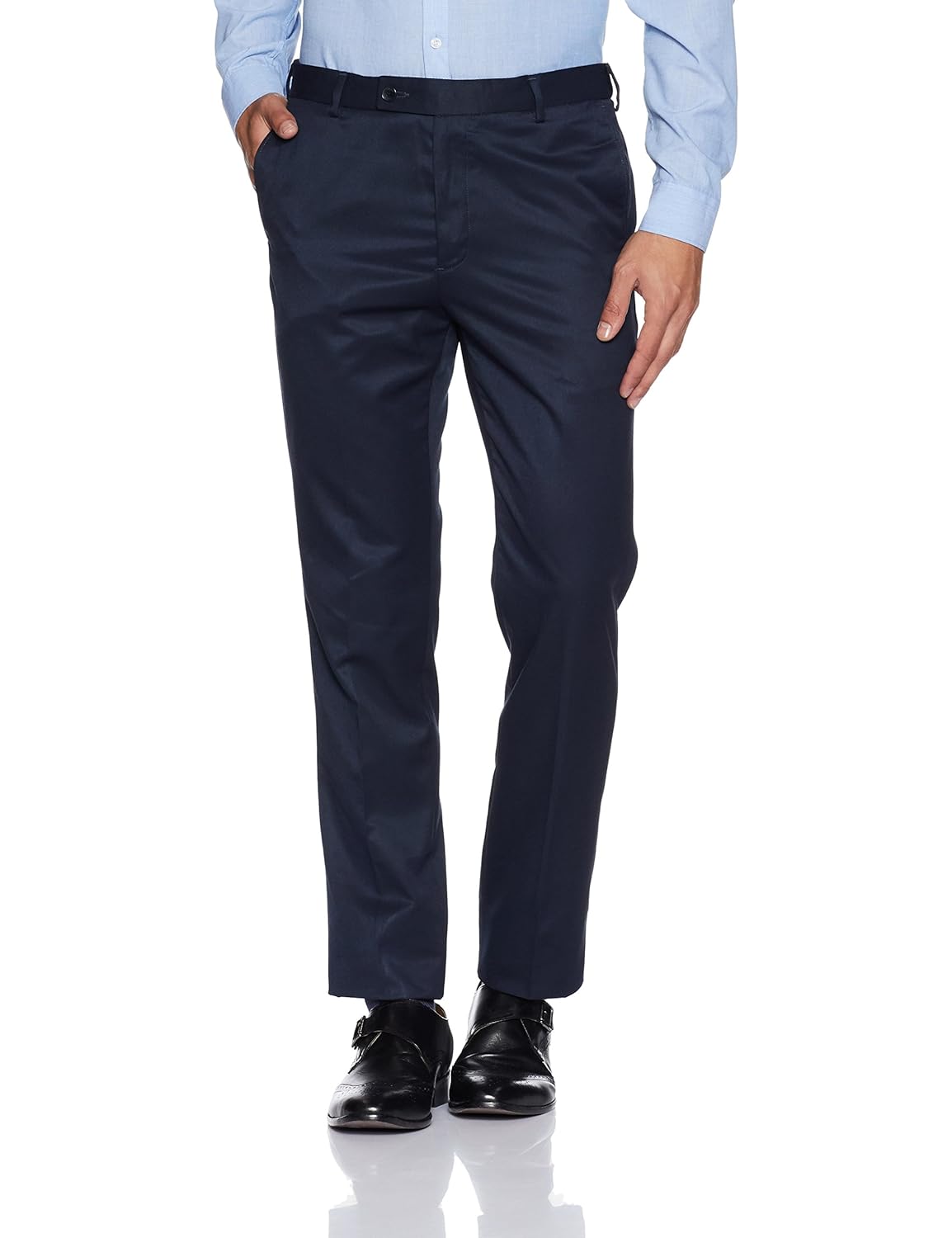 arrow men's pleat-front formal trousers