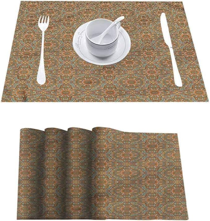 L'sWOW Heat Resistant Dining Table Place Mats Kitchen Table Mats