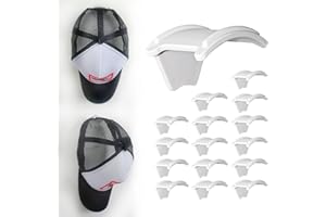 ETOWIFA Adhesive Hat Organizer Rack for Baseball Caps [16 Pack] Hat Holder Floating Display for Wall, Over The Door and Closet, No-Drilling Room/College Dorms Organization & Decor Accessories