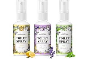 SCENTORINI Air Freshener Spray for Bathroom, Toilet Spray for Poo Odor Eliminator, 1 Lemon & 1 Lavender & 1 Mint, 1 oz Bottle