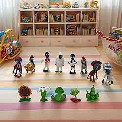 Dyharnsty 18Pcs Plants vs Zombies Toys Set Zombies