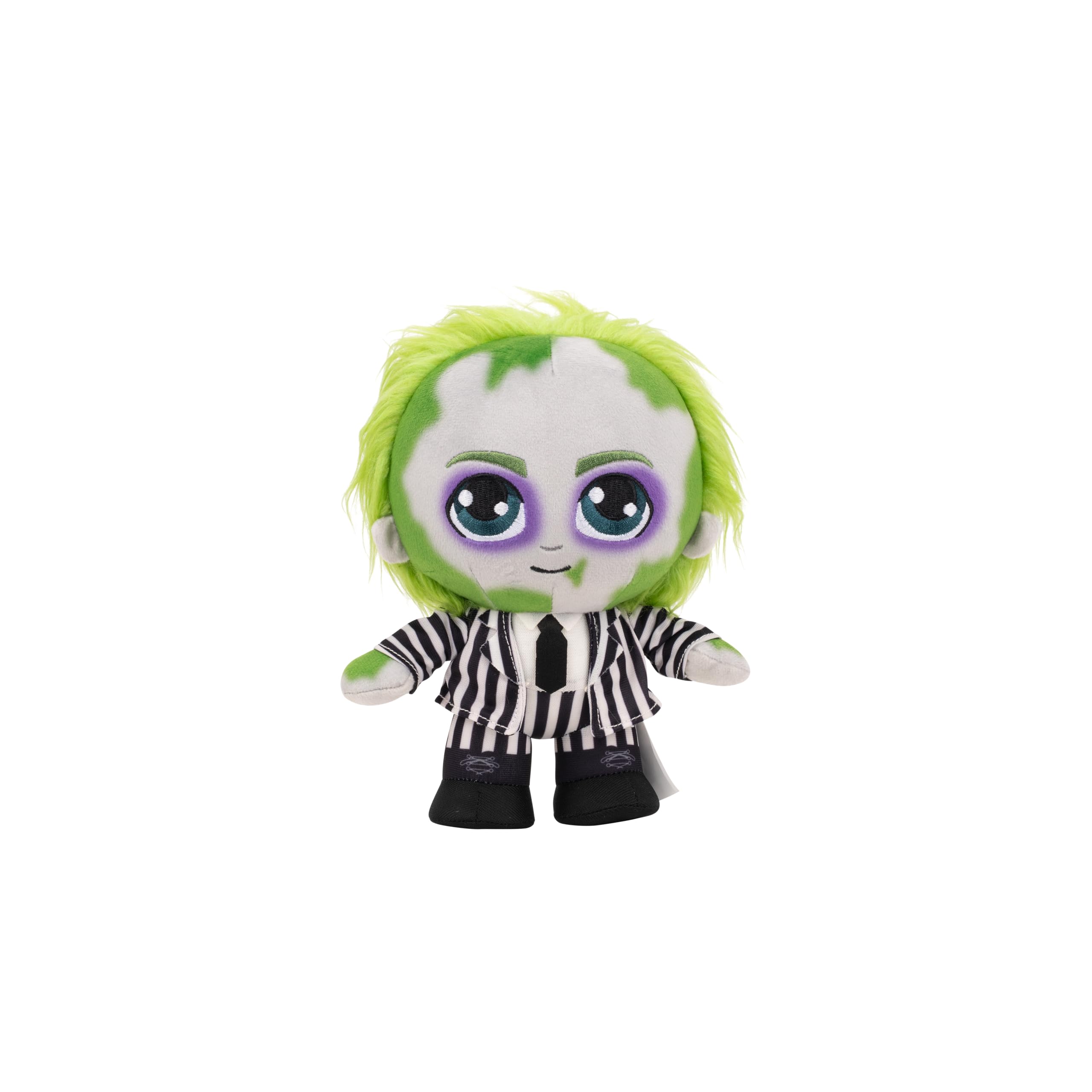Jazwares Warner Bros. 8-Inch Beetlejuice Plush - Super-Soft and Huggable Plush Toy - Official Licensed Plush - for All Ages