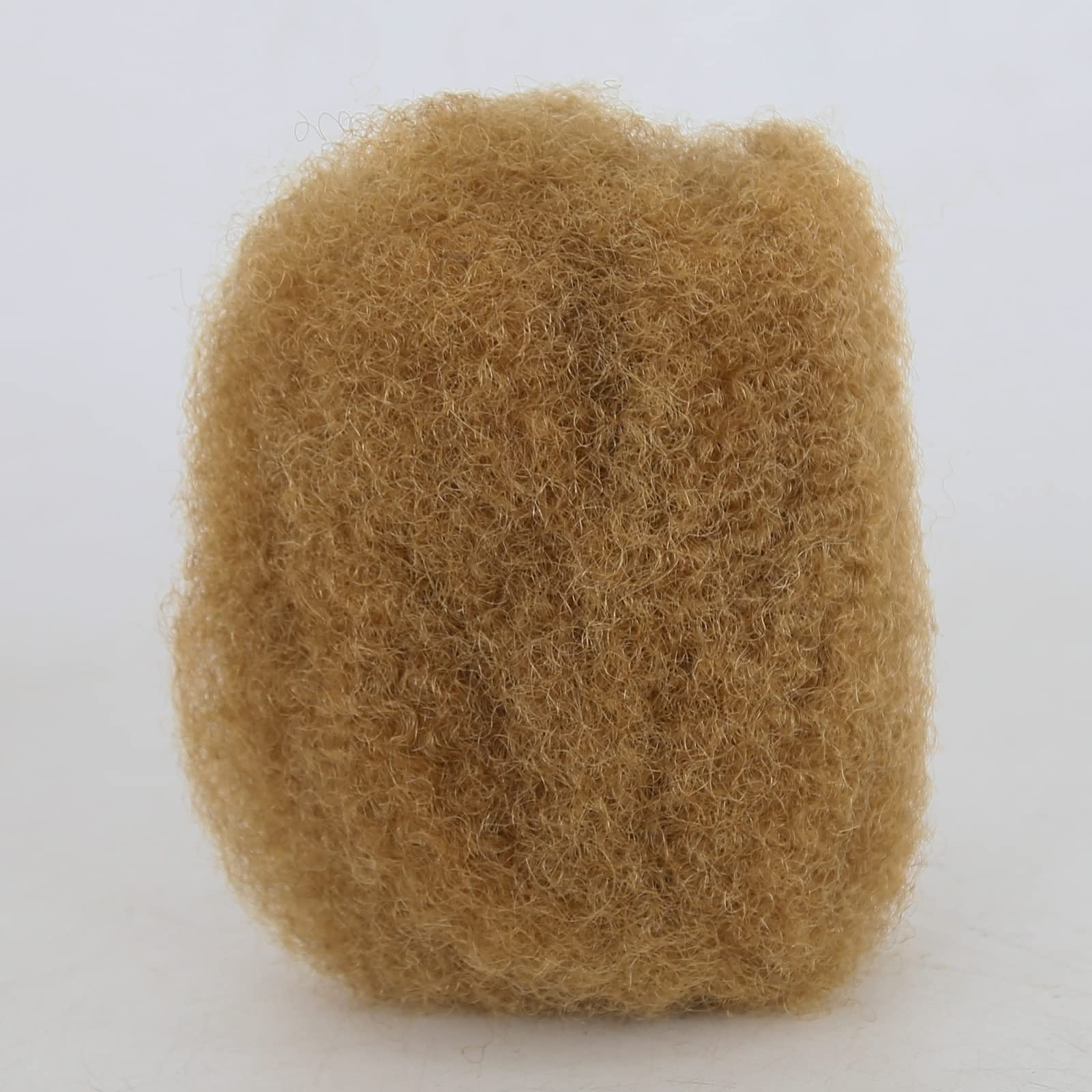 Towarm Brown Afro Kinky Bulk Human Hair #27 Color 30Gram Tight Kinky Bulk Afro Hair Ideal for Making or Repairing Permanent Dreadlocks,Twists and Braids (#27 Color, 8inch)