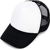 DALIX Two Tone Trucker Hat Summer Mesh Cap with Adjustable Snapback Strap