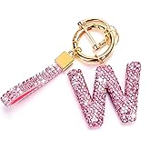 Initial Car Keychains for Women Girls,Bling Cute A-Z Key Chains for Handbags,Personalized Gift