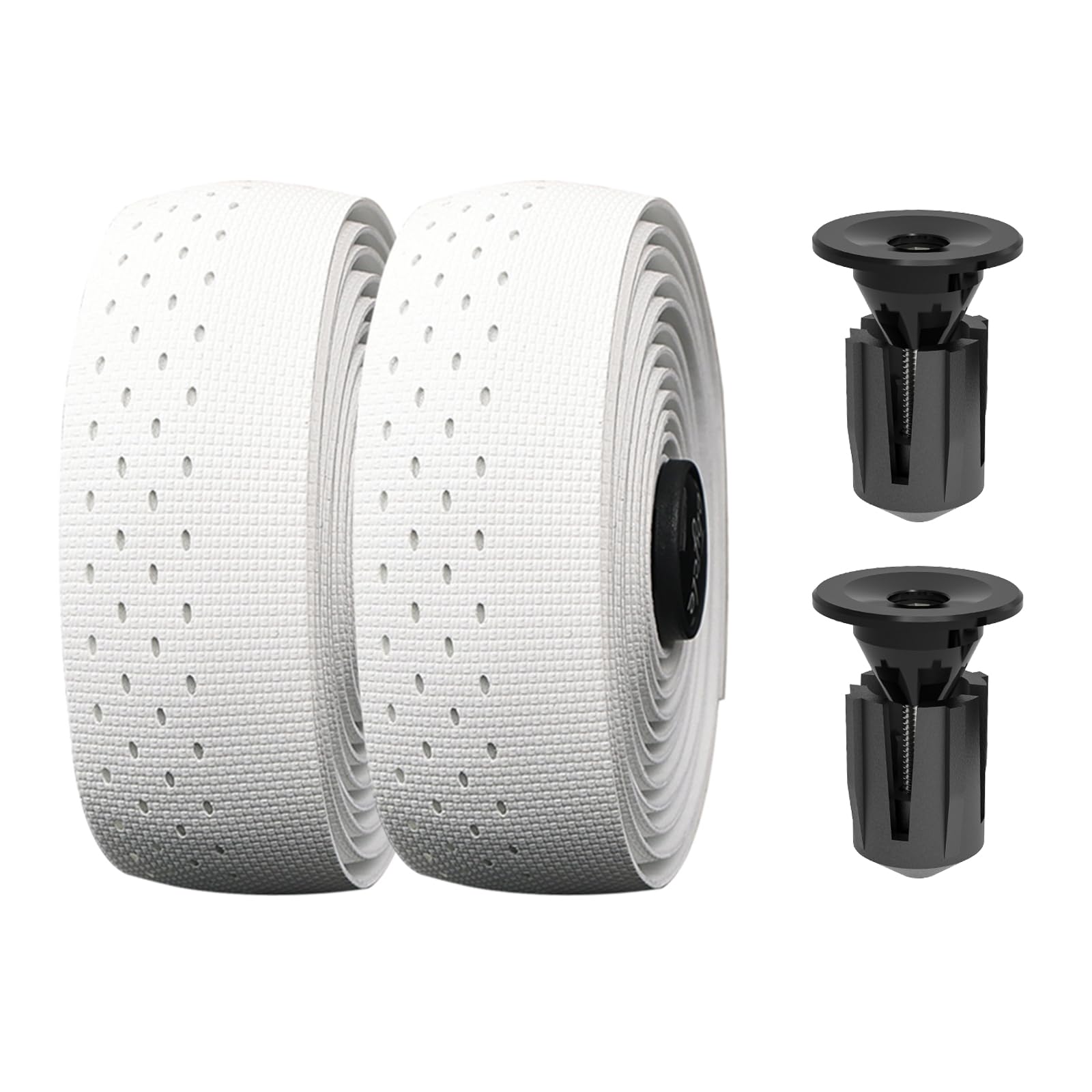 Photo 1 of SHANGWU Bike Handlebar Tape, EVA Bike Bar Tape Road Bike, High Stain Resistance Bicycle Handlebars Tape, Extra Thick Soft & Non-Slip Comfortable Bike Grip Tape for Handlebars(Set of 2, White)