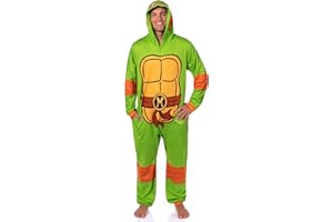 INTIMO Teenage Mutant Ninja Turtles Mens' Hooded Union Suit Costume Sleep Pajama For Adults