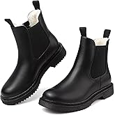 ziitop Women's Fur Lined Chelsea Boots