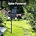 Solar Spotlight, Hallomall Dual Head Adjustable Solar Wall /In-ground 2-in-1 Outdoor Lights, 350Lumens Max 6LED Waterproof Landscape Lighting for Pathway Driveway Deck Lawn
