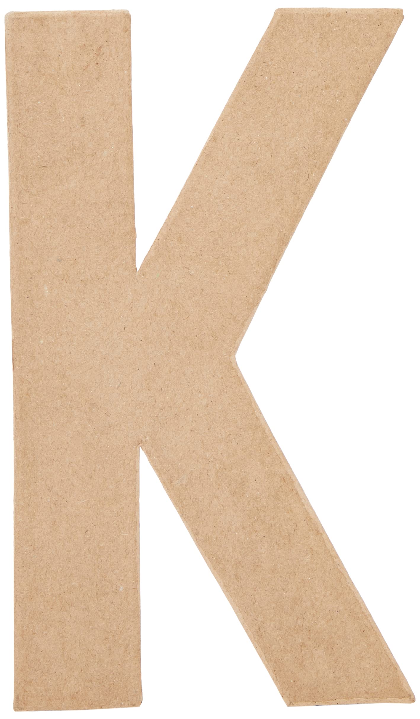 Creativ 100263 20.5 cm 1-Piece Papier Mache Letter K, Beige