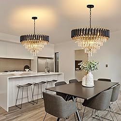 Aixialin 10-Light Large Crystal Chandelier