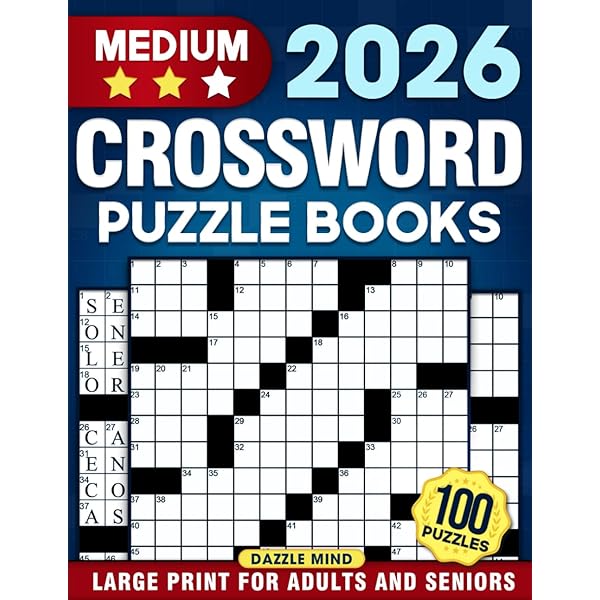 2026 Crossword Puzzles Book For Adults: Engage Your Mind with New