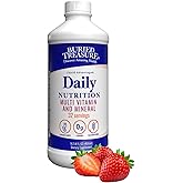Buried Treasure Daily Nutrition Liquid Multivitamin and Mineral Supplement with Trace Minerals, Superfoods, Vitamin A, B-Complex, C, D, E, Methylfolate, Biotin, Magnesium, Zinc, Resveratrol, 32 serv