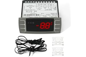 VORGENS Fit for Dixell XR06CX-4N1F1 Temperature Controller-Functionality Upgrade, 120V 50-60hz #Replace for Dixell Controller W0302184 in Commercial Refrigerators/Freezer