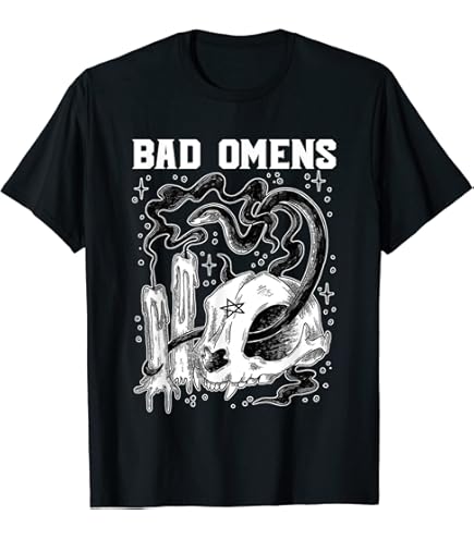 Rock Off officially licensed products Bad Omens Band Logo Moth T
