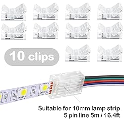 Flutesan 10 Packs Solderless LED Strip