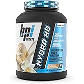 BPI Sports Hydro HD - 100% Hydrolyzed Whey Protein Powder - Muscle Growth, Recovery, 25g of Hydrolyzed Protein, Low Carb, Low Sugar, Fast Absorbing (68 Servings, Vanilla Ice Cream)
