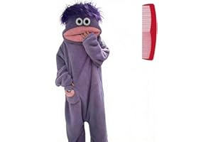 Big Mouth Monster Onesie,Cozy Home Loungewear,Soft Fabric,Long