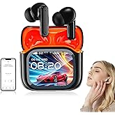 NE20 Earbuds, NE20 AI Translation Ear Buds Real Time, 140 Two-Way Language Translator Earphones, LCD Touch Screen, 48db Intelligent Noise Reduction,Hd Stereo Sound(Black)