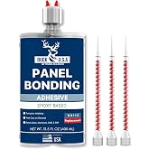 Buck Panel Bonding Adhesive, Two-Part Epoxy, 400 ml/13.5 fl oz Cartridge, 08115 Replacement, Heavy-Duty Metal Glue for Automotive Use, Bonds w/Steel, Aluminum, Plastic &amp; More, OEM Recommended, Black