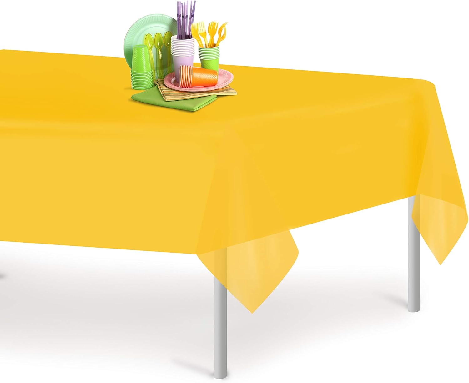 Best dark blue and yellow table cloth