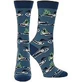 WHD Loon Crew Socks for Women & Men | Bird Watcher Gift, Fun Animal Socks