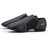Asyusyu Dance Jazz Shoes Cowhide Leather Jazz Shoes for Women Men Adult
