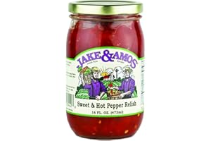 Jake & Amos Sweet & Hot Pepper Relish / 2 - 16 Oz. Jars