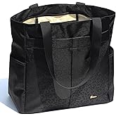 ESVAN Original Floral Tote Bag Large Shoulder Bag with Multi Pockets for Gym Travel Beach Daily Bags